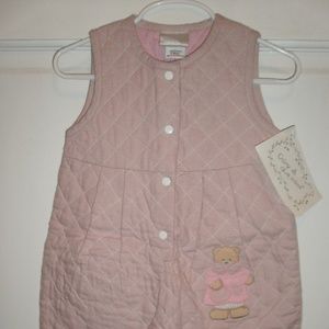 NEW CREME DE LA CREME  Pink Check Romper 9M
